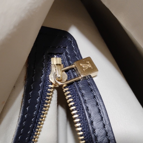 FLASH SALE! Auth Louis Vuitton Denim Francoise 2 Way Mini Lin Shoulder/Handbag - Picture 11 of 16